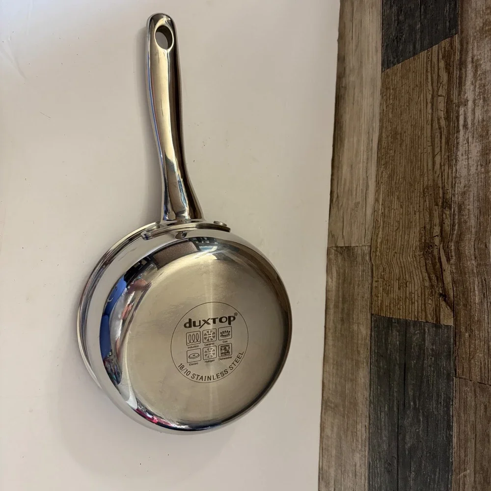 Duxtop 18/10 Stainless Steel Saucepan with Lid Induction Ready Silver